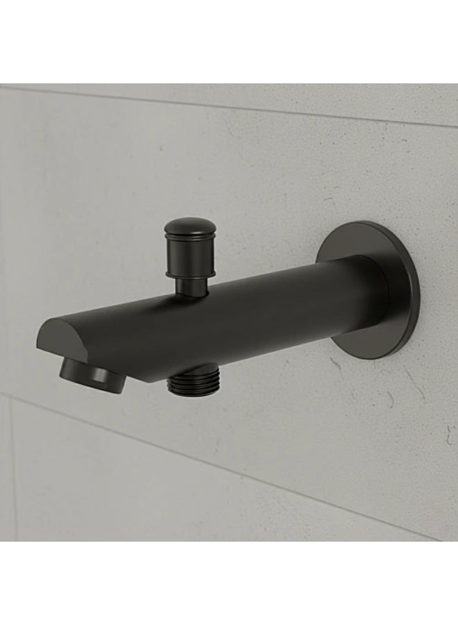 Round concealed valve with diverter – black - Image 1